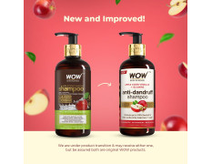 WOW Skin Science Apple Cider Vinegar Shampoo with DHT Blockers | Gentle & Natural Detox Formula that Helps Remove Buildup | Made from Himalayan Apples | No Sulphate No Paraben | For Men & Women 300ml