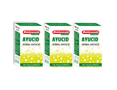 Baidyanath Ayucid – 50 Tablets (Pack of 3) | Ayurvedic Herbal Antacid | Supports Digestive Health | With Amla & Mulethi | For Hyperacidity & Indigestion