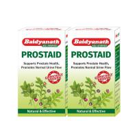 Baidyanath Prostaid 50 Tablets (Pack of 2) – Ayurvedic Supplement with Swarna Makhika Bhasma, Shilajeet, Kababchini, Safed Chandan & More
