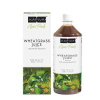 Kapiva Wheatgrass Juice 1L - Help's to Detoxify the Liver, Cleanse the Digestive System, Boost Metabolism & Purify Blood