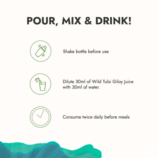 Kapiva Wild Tulsi Giloy Juice | Fresh Tulsi and Neem-grown Giloy to Support Immune Health