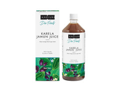 Kapiva Karela Jamun Juice | Helps Control Blood Sugar Level and Lower Bad Cholesterol | Diabetic Care (1L)