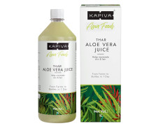 Kapiva Thar Aloe Vera Juice (With Pulp) | Rejuvenates Skin And Hair | Natural Juice Made Within 4 Hours Of Harvesting | No Added Sugar, 1L