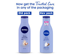 Nivea Body Lotion For Dry Skin, Shea Smooth, With Shea Butter, For Men & Women, 120 ml
