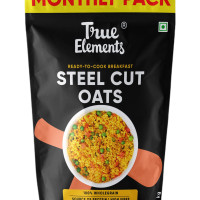 True Elements Steel Cut Oats 1.5kg - Oats | Healthy Source of Protein | Diet Food | 100% Wholegrain | Cereal for Breakfast