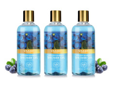 Vaadi Herbals Shower Gel, Midnight Blueberry, 300g (Pack of 3)