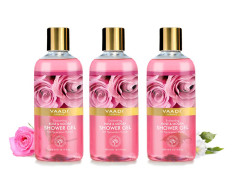 Vaadi Herbals Enchanting Shower Gel, Rose and Mogra, 300g (Pack of 3)