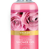 Vaadi Herbals Enchanting Shower Gel, Rose and Mogra, 300g (Pack of 3)