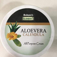 BAKSONS Sunny Aloevera Calendula Cream - 125 g [Pack of 2]