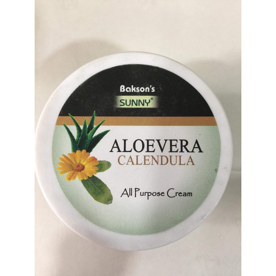 BAKSONS Sunny Aloevera Calendula Cream - 125 g [Pack of 2]