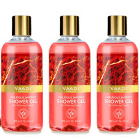 Vaadi Herbals Luxurious Shower Gel, Saffron, 300g (Pack of 3)