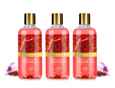 Vaadi Herbals Luxurious Shower Gel, Saffron, 300g (Pack of 3)