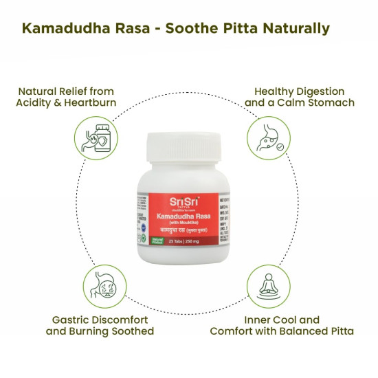 Sri Sri TATTVA shuddhta ka naam Kamadudha Rasa - 25 Tablets