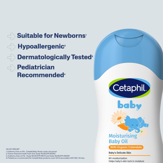 Cetaphil Baby Moisturising Baby Oil with Organic Calendula