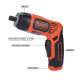 BLACK+DECKER BDCS36F 3.6V Li-Ion Cordless Screw Driver Kit with LED Guiding Light (10-Bits), Orange (BDCS36F-IN)