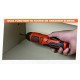 BLACK+DECKER BDCS36F 3.6V Li-Ion Cordless Screw Driver Kit with LED Guiding Light (10-Bits), Orange (BDCS36F-IN)
