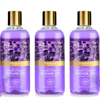 Vaadi Herbals Heavenly Shower Gel, Lavender and Rosemary, 300g (Pack of 3)