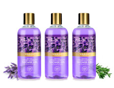 Vaadi Herbals Heavenly Shower Gel, Lavender and Rosemary, 300g (Pack of 3)