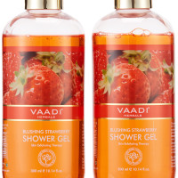 Vaadi Herbals Blushing Strawberry Shower Gel, 300g (Pack of 2)