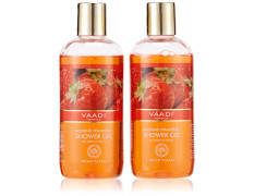 Vaadi Herbals Blushing Strawberry Shower Gel, 300g (Pack of 2)