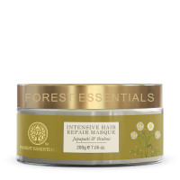 Forest Essentials Intensive Hair Repair Masque Japapatti & Brahmi | Ayurvedic Deep Nourishing Hair Mask | Repairs Dry, Frizzy, Damaged & Chemically Treated Hair | Natural Hair Mask With Banana Pulp and Fresh Herb Infusions of Methi, Brahmi and Nag