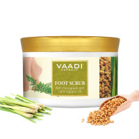 Vaadi Herbals Foot Scrub, Fenugreek and Lemongrass Oil, 500g