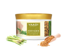 Vaadi Herbals Foot Scrub, Fenugreek and Lemongrass Oil, 500g