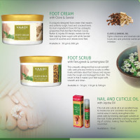 Vaadi Herbals Foot Scrub, Fenugreek and Lemongrass Oil, 500g