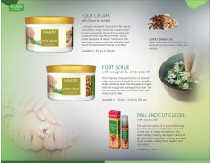 Vaadi Herbals Foot Scrub, Fenugreek and Lemongrass Oil, 500g