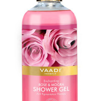 Vaadi Herbals Enchanting Shower Gel, Rose and Mogra, 300g (Pack of 2)
