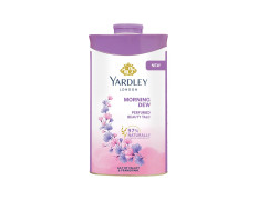 Yardley London Morning Dew Perfumed Talc Pwder for Women with Calcium Carbonate, Magnisium Carbonate, Fragrance, Dipropylene Glycol, Calcium Silicate, Triclosan, Pack of 1, 250g
