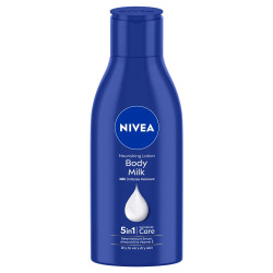 NIVEA Nourishing Body Milk 120ml Body Lotion with Deep Moisture Serum | 48 H Moisturization | With 2X Almond Oil | Smooth and Healthy Looking Skin |For Very Dry Skin