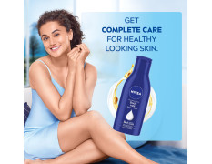 NIVEA Nourishing Body Milk 120ml Body Lotion with Deep Moisture Serum | 48 H Moisturization | With 2X Almond Oil | Smooth and Healthy Looking Skin |For Very Dry Skin