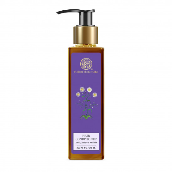 Forest Essentials Hair Cleanser Amla, Honey & Mulethi | Ayurvedic Shampoo For Dull & Dry Hair, Controls Hair Thinning and Breakage | SLS/SLES (Sulphates) Free, Paraben Free | Deep Nourishing Natural Shampoo for Women & Men | 200 ml