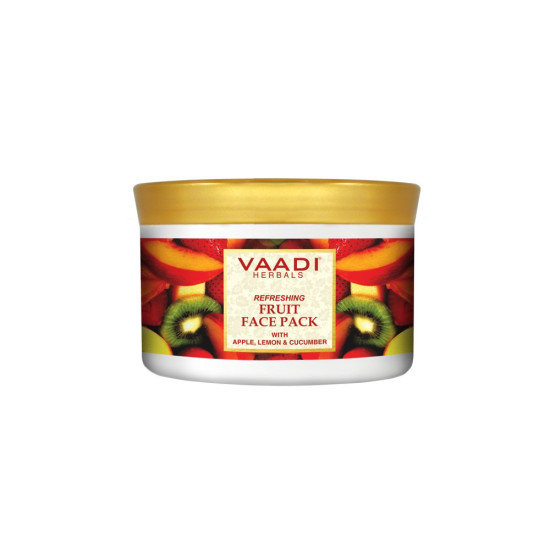 Vaadi Herbals Refreshing Fruit Face Pack, Apple Lemon and Cucumber, 600g