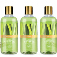 Vaadi Herbals Enticing Shower Gel, Lemongrass, 300g (Pack of 3)
