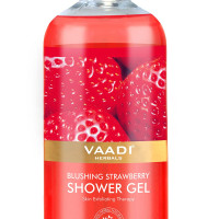 Vaadi Herbals Blushing Shower Gel, Strawberry, 300g (Pack of 3)