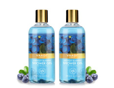Vaadi Herbals Shower Gel, Midnight Blueberry, 300g (Pack of 2)