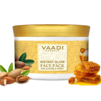 Vaadi Herbals Instant Glow Face Pack, Almond and Honey, 600g