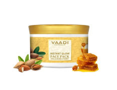 Vaadi Herbals Instant Glow Face Pack, Almond and Honey, 600g