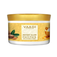 Vaadi Herbals Instant Glow Face Pack, Almond and Honey, 600g