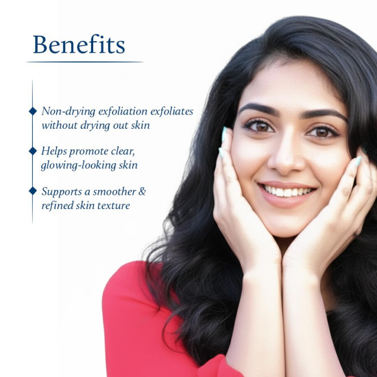 Blue Nectar Face Scrub for Glowing Skin with Kumkumadi Tailam | Non-Drying Exfoliating Scrub for Skin Brightening with AHA | Gentle Detan Cream for Women & Men (16 Herbs, 50g)