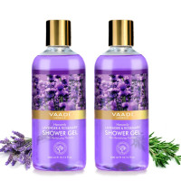 Vaadi Herbals Heavenly Shower Gel, Lavender and Rosemary, 300g (Pack of 2)