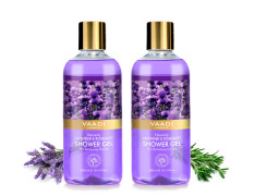 Vaadi Herbals Heavenly Shower Gel, Lavender and Rosemary, 300g (Pack of 2)
