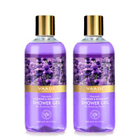 Vaadi Herbals Heavenly Shower Gel, Lavender and Rosemary, 300g (Pack of 2)