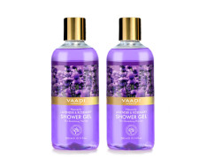 Vaadi Herbals Heavenly Shower Gel, Lavender and Rosemary, 300g (Pack of 2)