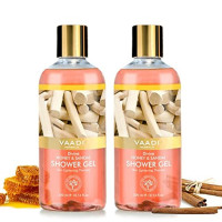 Vaadi Herbals Divine Shower Gel, Honey and Sandal, 300g (Pack of 2)