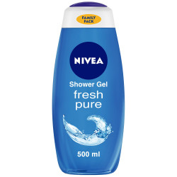 NIVEA Body Wash, Fresh Pure Shower Gel, Refreshing Aquatic Scent, 500 ml