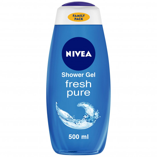 NIVEA Body Wash, Fresh Pure Shower Gel, Refreshing Aquatic Scent, 500 ml