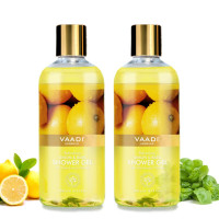 Vaadi Herbals Refreshing Shower Gel, Lemon and Basil, 300g (Pack of 2)
